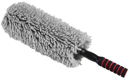 Ioensy Plumero de coche de microfibra herramienta de limpieza interior y exterior, plumero de mano versátil sin arañazos para camiones SUV cocina RV