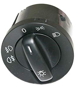 ZIxmix Car Headlight Switch Scheinwerferschalter Nebelscheinwerferschalter/Passend for Caddy III Touran Jetta Golf 5 6 Headlight Switch