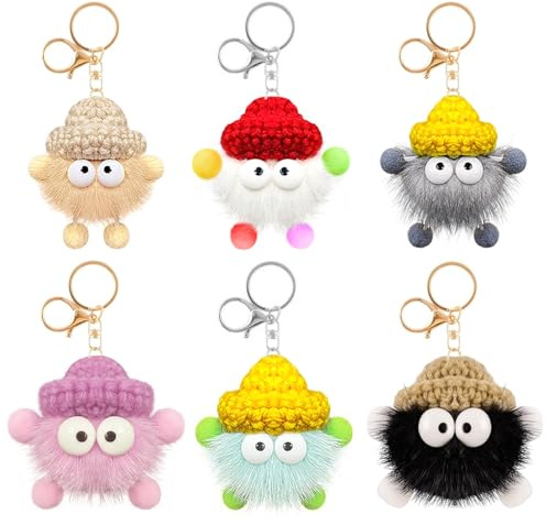 Suuwwn Portachiavi Donna Personalizzato Auto, Portachiavi Peluche e Decorazioni per Zaini e Borsetta