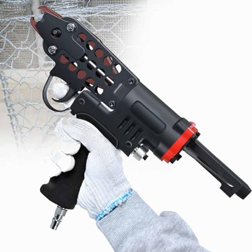 DDZJTPP Hog Ring Stapler,Pneumatic Pork Ring Clamp Kit,Pneumatic Hog Ring Plier,C Ring Pneumatic Gun,Pneumatic Plier Stapler,Pneumatic Hog Ring Gun for Mattress,SC7E