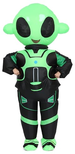 JASHKE Aufblasbares Alien Kostüm Alien Kostüme Erwachsene Aufblasbare Halloween Kostüme Karneval Kostüme für Erwachsene