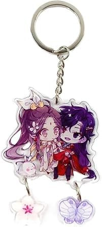 Gowxs Anime-Schlüsselanhänger, Acryl, Mehrfarbig, Unisex, Damen, Accessory, Novelty, Anime-Design, Schnalle, 1 Stück