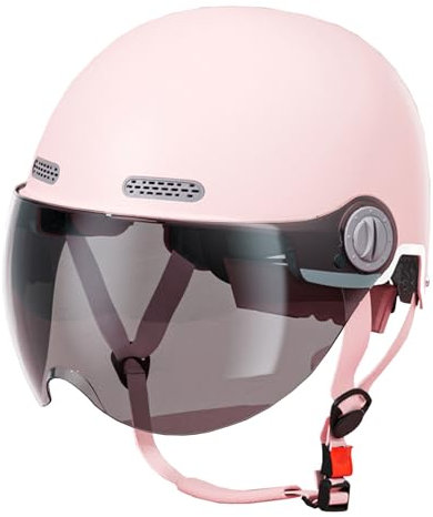retrò Casco Scodella Portatile Mezzi Caschi Jet, Mezzo Casco da Motociclista Vintage Caschi Caschi Casco A Scodella Scooter Motorino ECE Omologato Mezzo Elmetto da Moto retrò