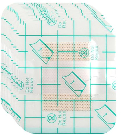 Wasserfeste Verbände Für Wunden – 10 X Wundpflege-Klebepflaster | Transparenter Folienverband | Transparenter Stretch-Klebeverband | Wundverband-Klebeschild Für Kinder, Erwachsene, Frauen, Männer