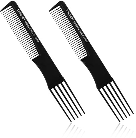 Professional Tail Comb, Anti-Static Fine Tooth Hair Comb with Long Handle, Ideal for Sectioning, Parting and Teasing, Perfect for Women, Salon and Home Use