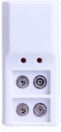 Adaptateur de charge de batterie 9 V haute efficacité avec base 2 canaux pour 1 à 2 piles rechargeables 9 V