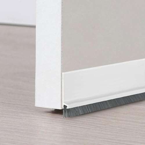 Azlanway Dichtungsband für Türen, 100cm selbstklebend Türbürste, Türdichtung, Abdeckband, Bürstendichtung Dichtung, zugeschnitten, für Innen- und Außentüren Staubdicht, kältebeständig, schalldämmend