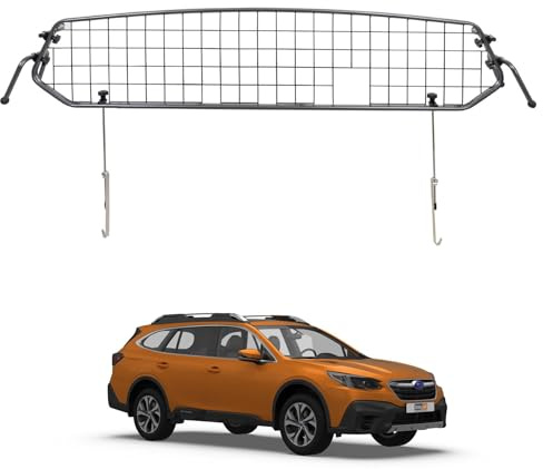 TRAVALL Compatible with Subaru Outback (2019+) Dog Car Barrier Guard Custom Fit Accessory Heavy Duty Steel Mesh Trunk Divider Safety Travel Premium Luggage Cargo Barrier Backseat Protection