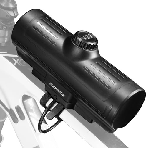 ROCKBROS Rahmentasche Fahrrad Oberrohrtasche mit Zahlenschloss | Wasserdichte Fahrradbox, Robust Fahrrad Oberrohr Tasche für MTB Rennrad Gravelbike und Citybike, 0,7 L
