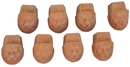 Biscottini Lot de 8 pieds soucoupe patte de lion – pour pot pour plantes d'intérieur et pots pour plantes d'extérieur – sous vase, convient aux pots carrés ronds et rectangulaires