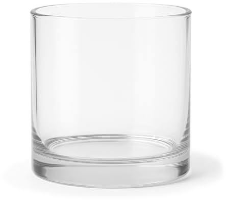 Kerzenhalter aus Glas Average | für Votivkerzen, Teelichter & Tischdeko | H 10 x Ø 10 cm – Elegantes Design für Hochzeit, Party & Wohnzimmer - pajoma® (1)