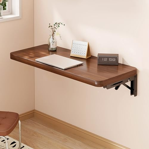 Mesa Plegable Cocina Pared, Escritorio Pared con Soporte, Ahorra Espacio, Ideal para el Hogar, la Oficina, el Dormitorio y la Cocina(50cm/20in)