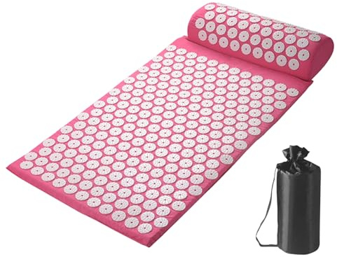 Tappetino punto di pressione, massaggio al tappetino a pressione impostata con | Materiale di buona qualità, posteriore, set, mediazione per casa, ufficio o viaggio, collo e disagio