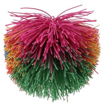 FUNOMOCYA Lot de 3 Balles Anti-Stress Colorées en Ficelle Extensible, Grosse Taille, Sensoriel Relaxant pour Adultes et Garçon et Filles, Balle Rebondissante pour Gestion du Stress