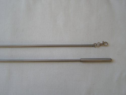 Various Matt Chrome Curtain Draw Rods/Pulls 75cm