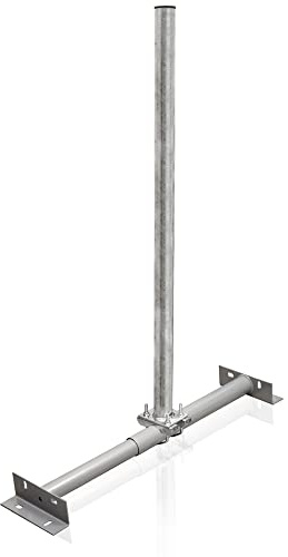 Premium X Basic X100-48 Dachsparrenhalter 1m Mast Stahl feuerverzinkt SAT Dach Sparrenhalter für Satellitenschüssel