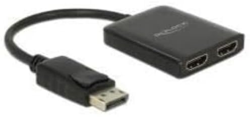 Delock Splitter Displayport 1.2 Stecker> 2 x HDMI Buchse kompakt Digital/Display/Video DisplayPort 2x