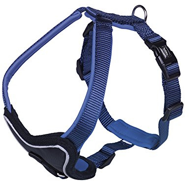 Nobby Komfort Geschirr Classic Preno, blau/blau L: 60-75 cm, B: 30 mm, 1 Stück