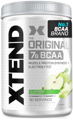 XTEND Original - BCAA-Pulver - Grüner Apfel | Ergänzungsmittel mit verzweigtkettigen Aminosäuren | 7 g BCAA + Elektrolyte für Regeneration & Hydration | 30 Portionen