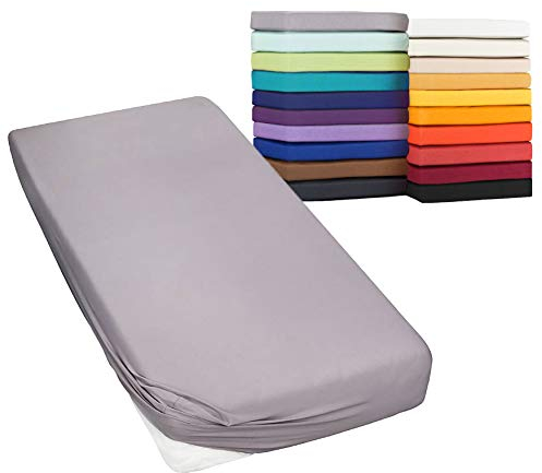 Moon-Classic Spannbettlaken Boxspringbett Wasserbett Spannbetttuch Matratzen 160g/²m 180x200-200x220 Graphit