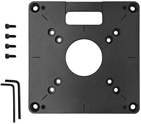 Router Piastra da Tavolo in Lega di Alluminio Inserto Piastra Router Tavolo per Panche Lavorazione Del Legno Trimmer Modelli Macchina per Incidere