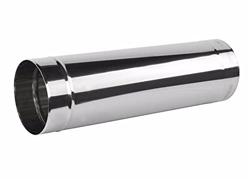 Stainless Steel Stove Pipe 150mm / 330mm Flue Liner Chimney Tube Ventilation
