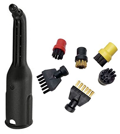 Lengthen Steam Cleaner Slit Nozzle Brush Sprinkler Flat Brush Compatible for KARCHER SC1/SC2/SC3/SC4/SC5 Steam Cleaner Brush Usually (Color : Black, Voltage (V) : 220V) ( Color : Black , Size : 220V )