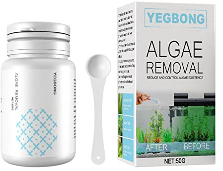 GIMOCOOL Algae Removal Agent - Fish Tank Moss Remover,50g Algae Removal Agent, Safe for Fish, Quickly Purify Water Clean and Clarifie for Aquarium Fish Tank Ponds