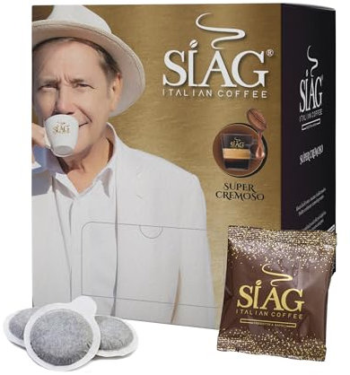 Siag Caffè - 150 Cialde Caffe, Sistema ESE44mm, Cialda Compostabile, Caffe Cialde 7,3g, Miscela Oro Cremoso