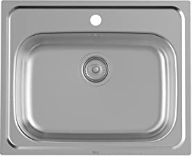 Roca A871601A01 Fregadero 1 Cubeta, Victoria 60, Acero Inox, Acero Inoxidable