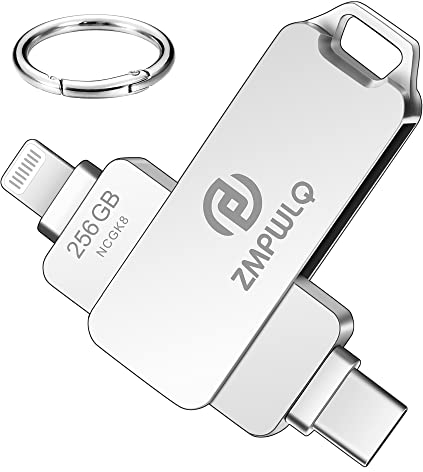 MFi Zertifizierter 256GB iPhone-Foto-Stick USB-Stick-für-iPhone-Speicherstick Lightning-USB C Stick Flash-Laufwerk-iPhone-Speichererweiterung-Fotostick iPad-Backup-Photo-Stick iOS-USB-Stick-Memory