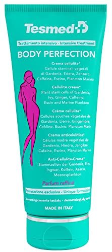 Tesmed Body Perfection crema corpo e anticellulite, idratante, rassodante. Leggero effetto freddo, ottima profumazione. Per pelle a buccia d'arancia e gambe pesanti