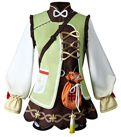 Xinchangda Yaoyao Cosplay Kostüm Japan Anime Game Yaoyao Full Cosplay Outfit Rock Top Rüschen Outfit Halloween Cosplay Kostüm für Frauen Mädchen
