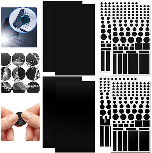 SCHYIDA Licht Dimmer Folie, 8 Blätter LED Abdeckung Aufkleber Abdunklungsfolie Selbstklebend 50%~80% und 80%~100% Lichtdimmer Aufkleber Elektronikgeräte LED Abdeckung Verdunkelungsaufkleber für Router
