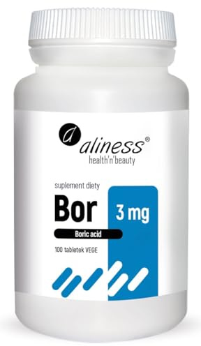 Aliness Bor 3mg, Borsäure, Nahrungsergänzungsmittel, 100 tabletten