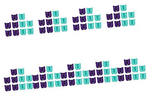Healeved 90stücke Clips Praktische Halterungen Für Stethoskope Leicht Und Langlebig Für Ärzte Und Pflegekräfte Zufällige Farben Einfache Befestigung
