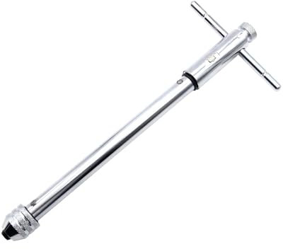 Uotyle Gewindeschneidfutter | Windeisen | Langer Werkzeughalter mit Schiebegriff für Gewindebohrer | M5-M12 | Rechts + Links umschaltbar