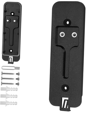 Uonlytech No-Drill Doorbell Mount for Quick Install Backplate Compact Lightweight Universal Fit Black