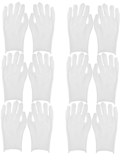 Gatuida 12paare Baumwollhandschuhe Für Herren Weiß Zur Schmuckinspektion Mit Elastischem Bündchen Für Werkstatt Und Baustelle Atmungsaktiv Und Komfortabel