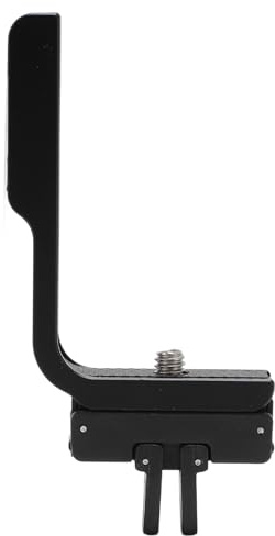 ASHATA Action-Kamera-L-Halterung, Horizontale Montage, 90-Grad-Umschaltung, Vertikaler Halterungsadapter aus Aluminiumlegierung für X4 mit Magnetischem, Variablem Adapter
