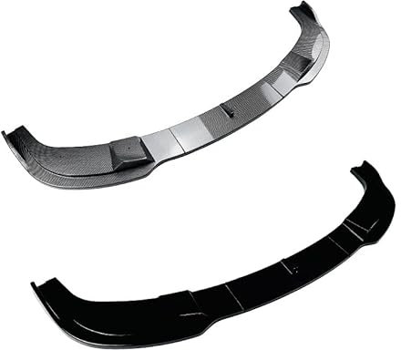zjxwnb Auto Frontspoiler für BMW 5 Series E60 E61 M Sport 2005-2010, Auto Frontlippe Lippen Flügel Frontstoßstange Bumper Spoiler Protector Splitter,Bright Black