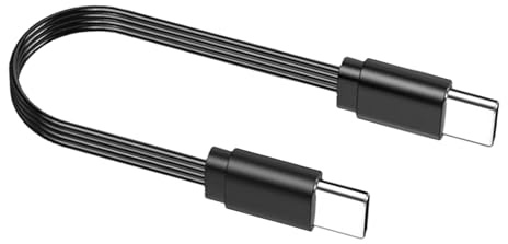 Cable USB C plano de silicona de 65 W, USB C macho a hembra, para portátiles y estaciones de acoplamiento de juegos, 10 cm, 20 cm, 50 cm