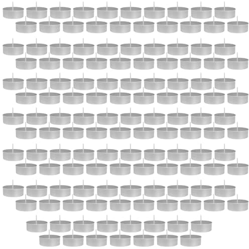 135 recipientes reutilizables para velas de hojalata, 3,8 x 1,4 cm, vasos para velas, rellenar, portavelas de té, para decoración de boda, decoración de mesa, cumpleaños, salón