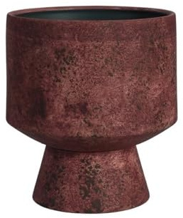 RYUQW3RE Pflanztöpfe Leichter Luxus, Schlichtes Wohnzimmer mit hohen Füßen, kreative Kunst, Retro-Pflanztopf, großer Blumentopf(Red)
