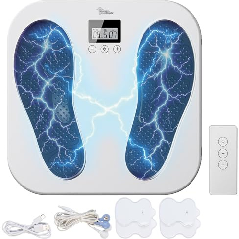 newgen medicals TENS Gerät: Medizinischer EMS- und TENS-Durchblutungsstimulator, Akku, 9 Modi (EMS Fußmassagegerät, Geräte Schmerztherapie, Fußmassage)