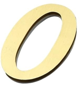 1 pz altezza 7 cm 3 pollici numeri civici in ottone cassetta postale con magnete numero di porta 3D for adesivo indirizzo casa esterno dell'hotel 0-9(0)