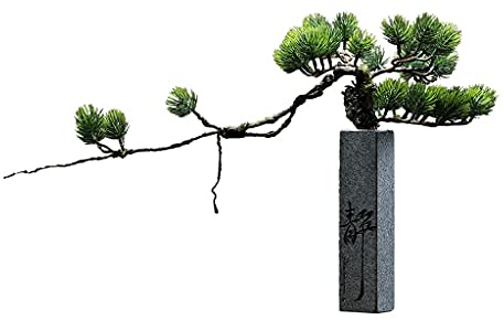 Konstgjorda träd Konstgjorda träd Bonsai Kinesisk Zen Sten Bas Konstgjorda Träd Krukväxt Hem Vardagsrum Kontor Dekoration Krukväxter