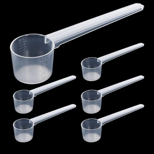 Tweruna 6 cucharas medidoras con escala, cucharas dosificadoras