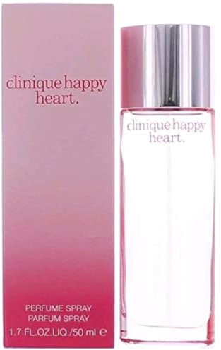 Clinique Happy Heart Eau de Parfum Spray | Notes of Mandarin, Cucumber, Yellow Primrose, Water Hyacinth + Blonde Wood | Perfumes for Women, 1.7 Fl Oz