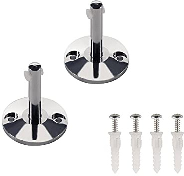 SLV UMLENKER Deckenhalter Stahl/Messing Silber, 5 x 5 x 6 cm